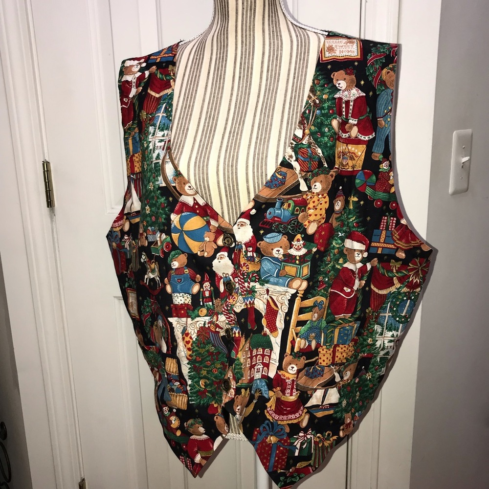 🎄Ugly Teddy Bear Christmas Vest Size 2X
